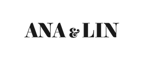 Text logo displaying "ANA & LIN" in bold, black capital letters.